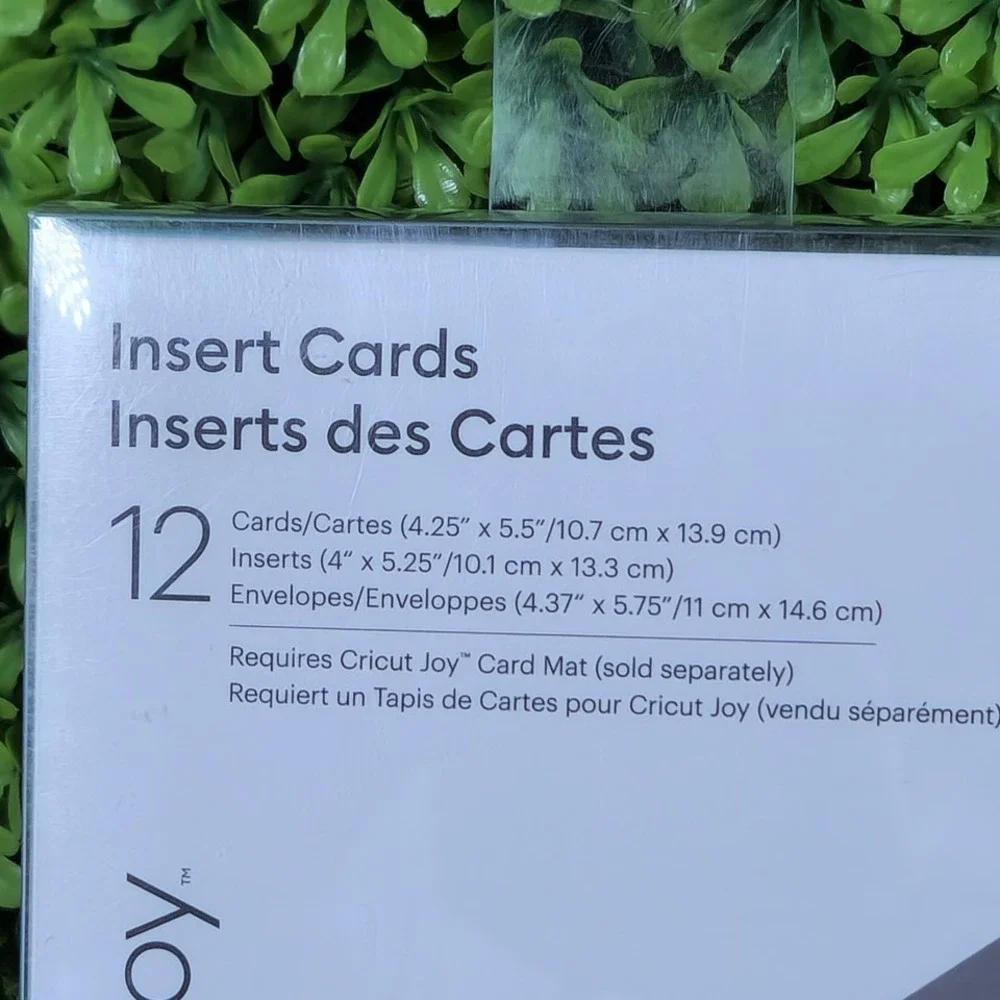 Cricut Joy Insert Cards Gray Silver Holographic 12 Count 2007241 New